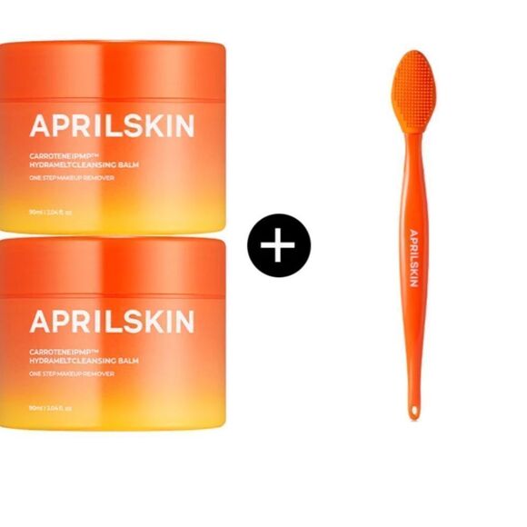 APRILSKIN Carrotene IPMP Hydromelt Cleansing Balm remove makeup helps acne prone - Picture 2 of 10